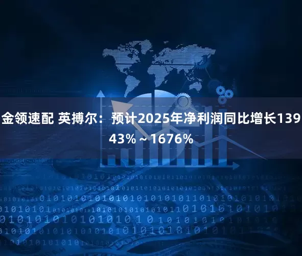 金领速配 英搏尔：预计2025年净利润同比增长13943%～1676%