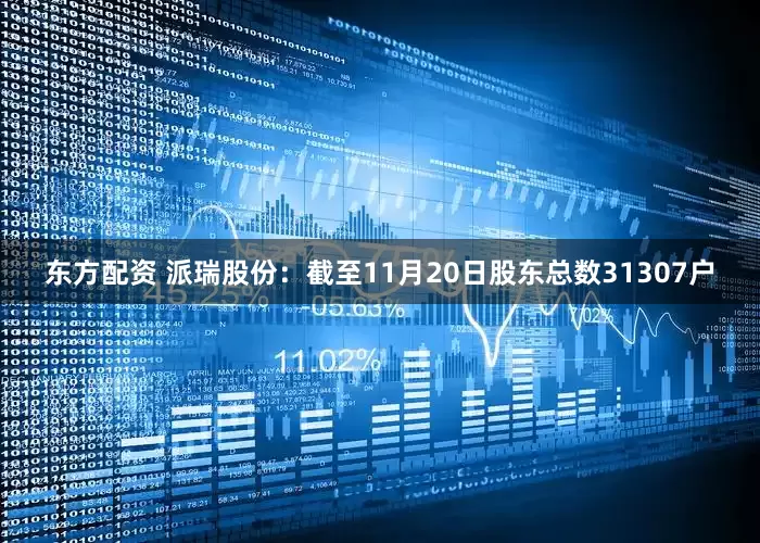 东方配资 派瑞股份：截至11月20日股东总数31307户
