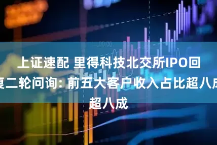 上证速配 里得科技北交所IPO回复二轮问询: 前五大客户收入占比超八成